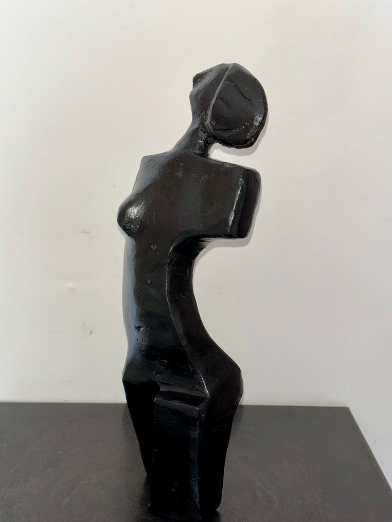 Abdoulaye Derme - Sculptură, Abstrait - 27 cm - Bronz pictat rece #1.2
