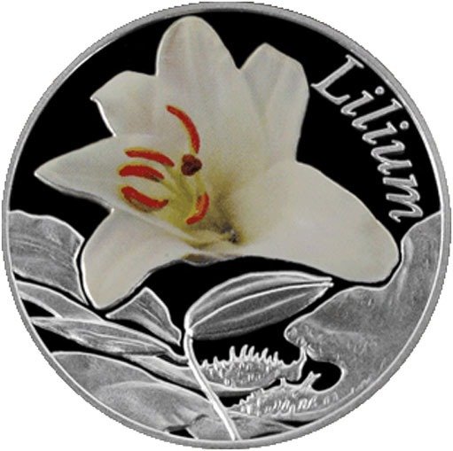 白俄罗斯. 10 Roubles 2013 Lilia, Proof  (没有保留价) #1.0