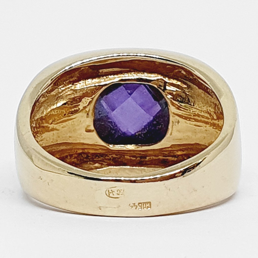 Ring - 18 karat Gull -  3.00ct. tw. Ametyst #2.1