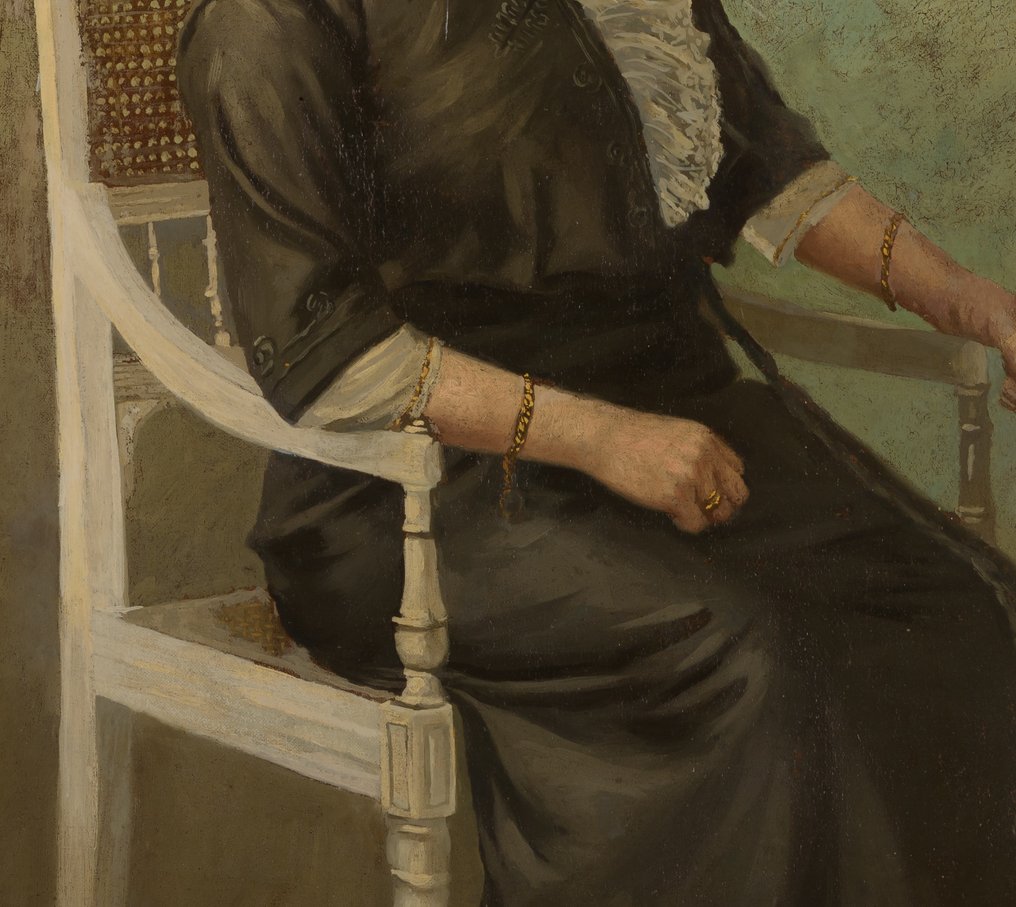 Hendrik van der Borcht (1849-1918) - 1914 - Portret van een Dame #2.1