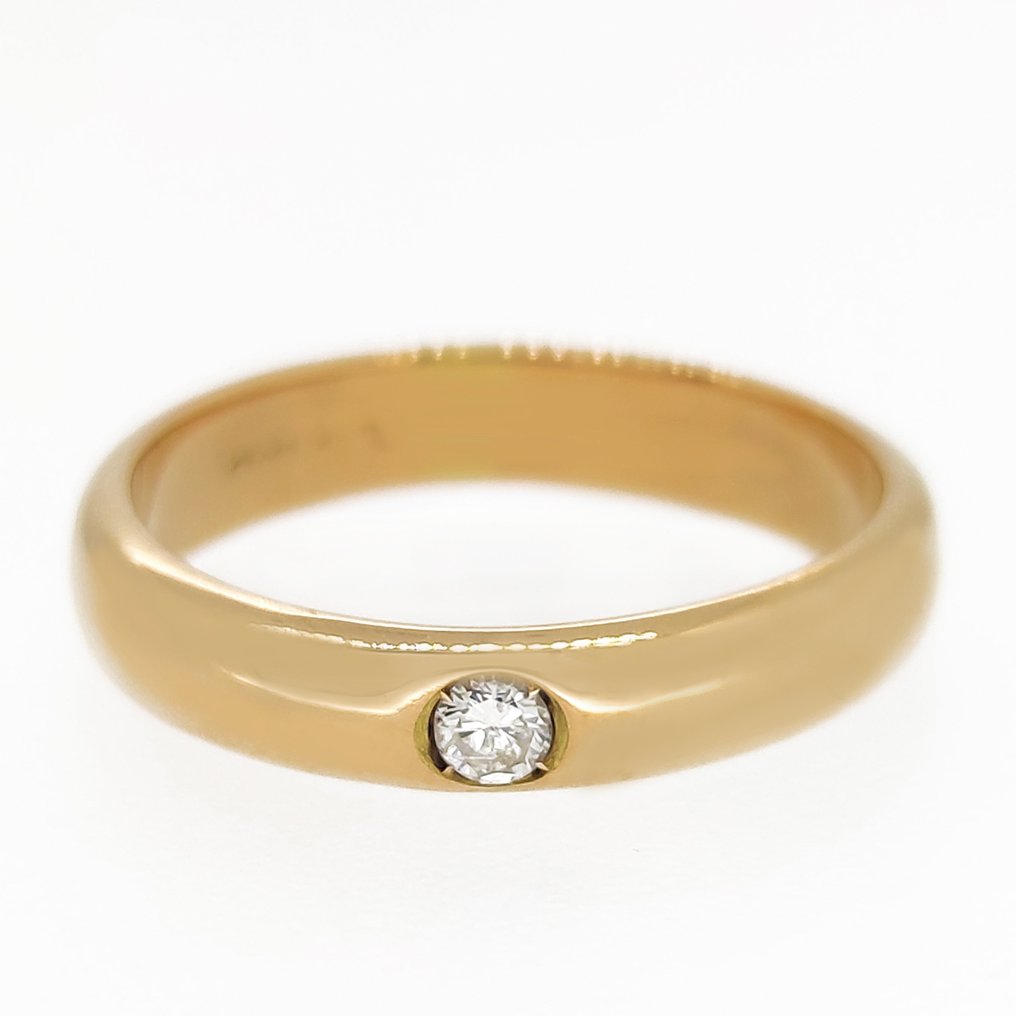 Ring - 18 karaat Geel goud -  0.05ct. tw. Diamant #1.2