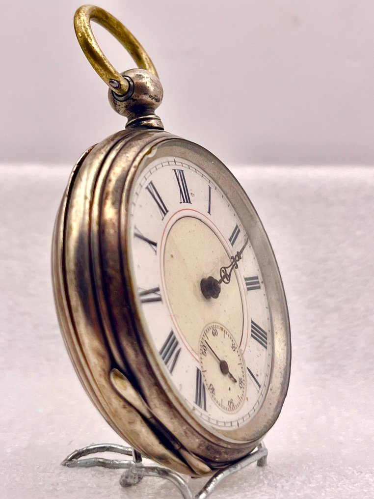 Ρολόι  (2) - swiss Remontoir cylindre -   Gold plated, Ασημί - 1900-1910 #2.2