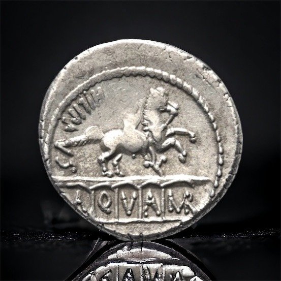 Romerska republiken. L. Marcus Philippus, 56 f.Kr.. Denarius Rome #2.2