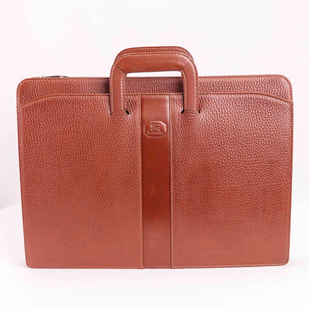 Burberrys - Soft Leather Brown Business bag - Handtasche #1.1
