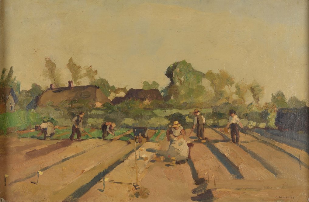 Bernardus Cornelis 'Cor'Noltee (1903-1967) - Landarbeiders aan het werk #1.1