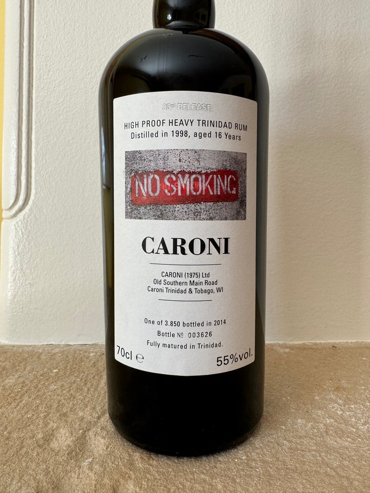 Caroni 1998 Velier - 33rd Release - No Smoking - High Proof Heavy Trinidad Rum  - b. 2014 - 70 cl #2.1