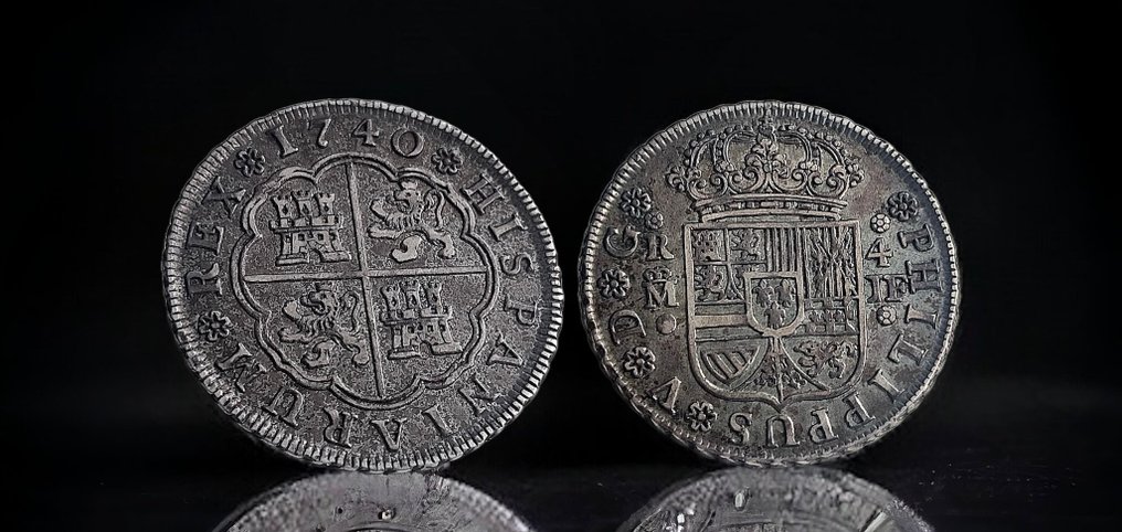 Spanyolország. Felipe V (1700-1746). 4 Reales 1740 Madrid JF #2.1
