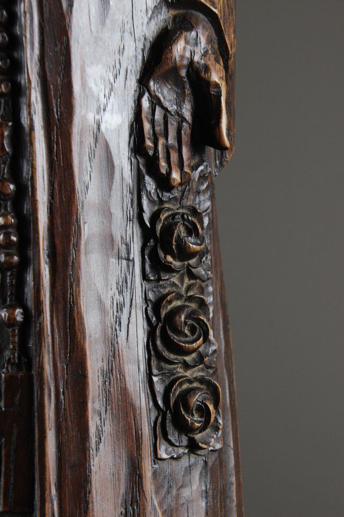 Sculptură, St Theresia van Lisieux - 49 cm - Stejar #2.1