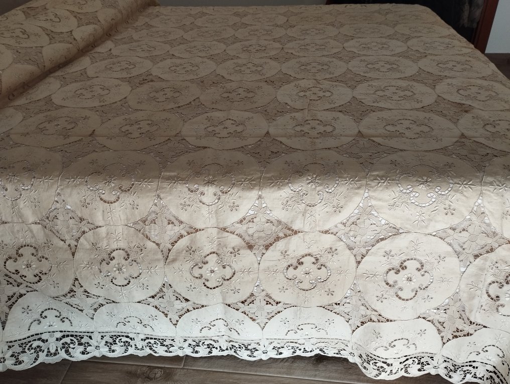 Sengeteppe  - 267 cm - 220 cm - Håndlaget sengeteppe #2.1