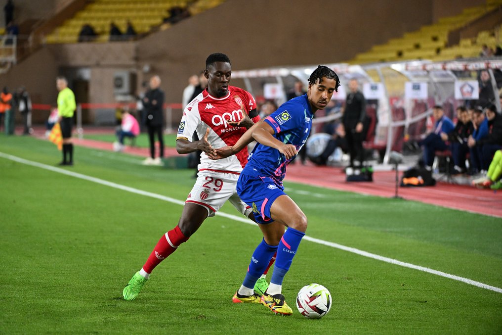 AS Monaco vs. LOSC Lille - Ligue 1 - Folarin Balogun - Jersey klargjort og signeret  #2.2