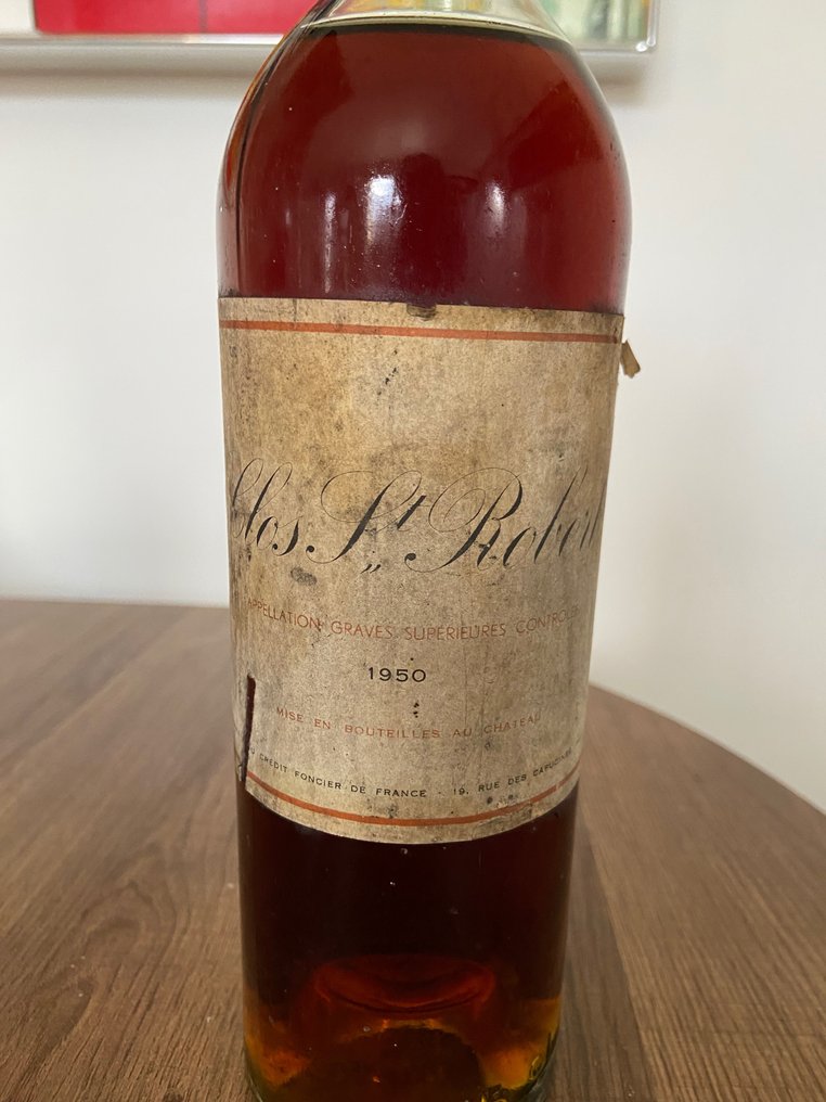 1950 Clos Saint Robert, Graves Superieur - Bordeaux - 1 Pullo (0.75L) #4.3