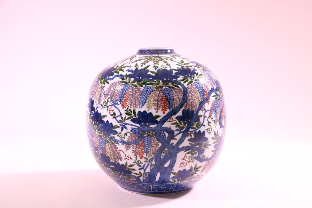 Prachtige Arita porseleinen vaas - Porselein - Murakami Genki 村上玄輝 (-2009) - Japan - Tweede helft 20e eeuw #2.2