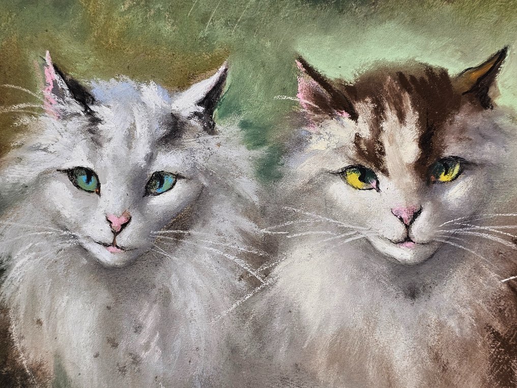 Marino Lenci (1874 - 1939) - Tre gatti #3.2