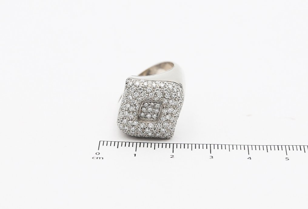 Anel - 18 K Ouro branco Diamante #2.2