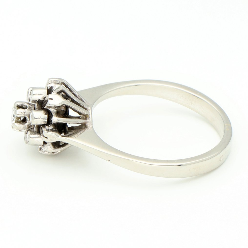 Ring - 14 karat Hvidguld Diamant #2.1