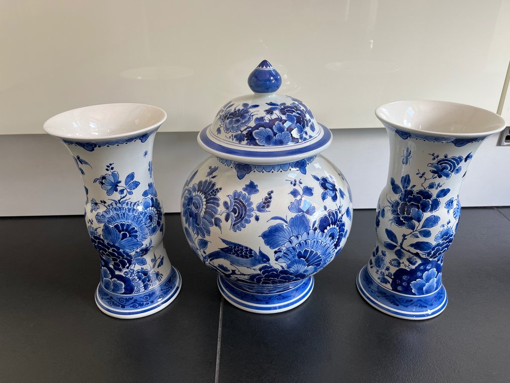 De Porceleyne Fles, Delft - 花瓶  - 陶瓷 - 代尔夫特蓝橱柜套装 #3.1