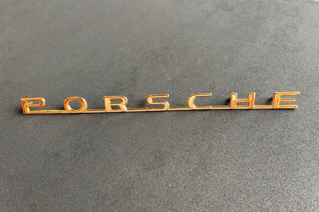 Badge Insignia Letras Metal Porsche Anagrama 356 Emblem - Tyskland - 21. #2.1
