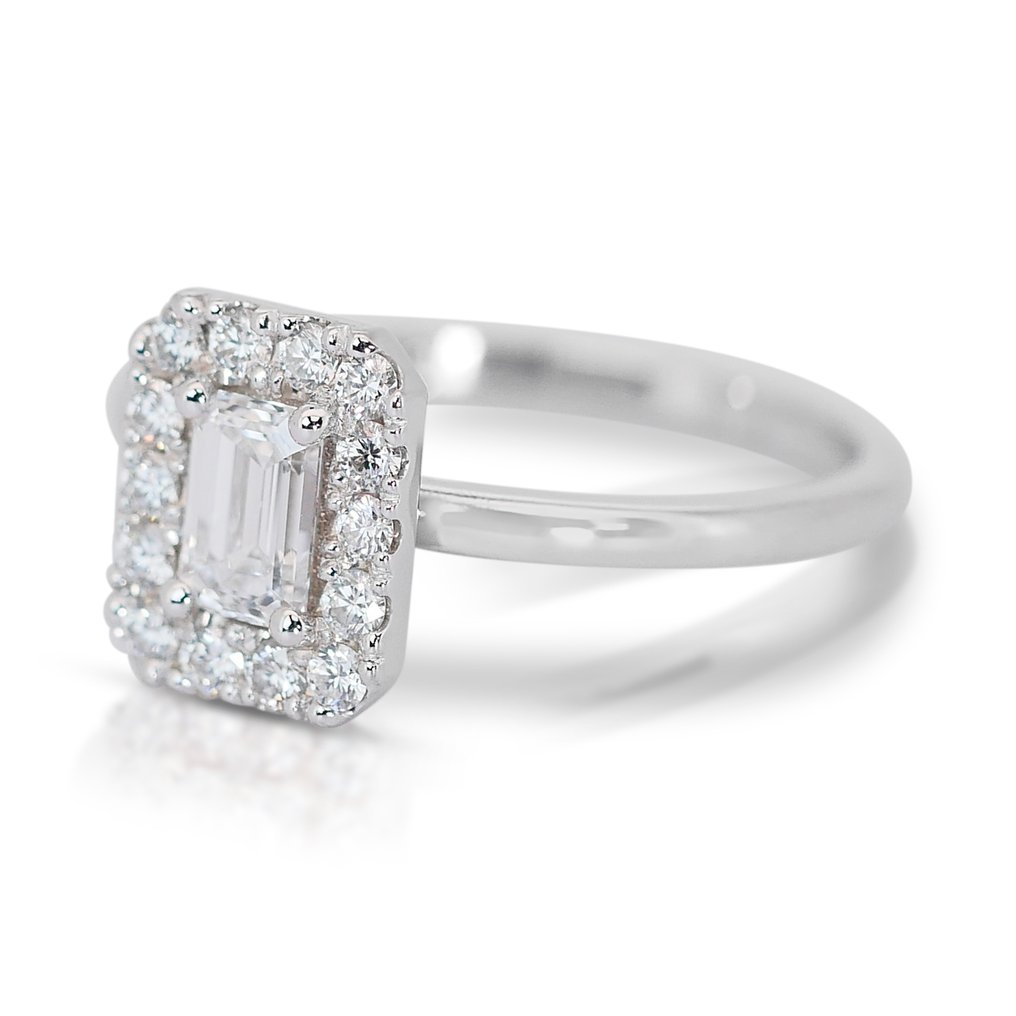 Ring - 18 kt Vittguld -  0.75ct. tw. Diamant  (Natural) - Diamant #2.1