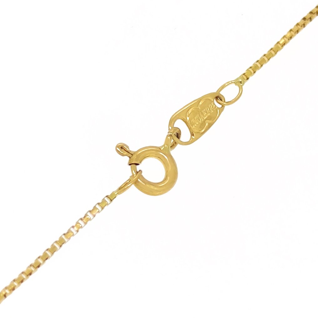Halskette mit Anhänger - 18 kt Gelbgold Perle #1.2