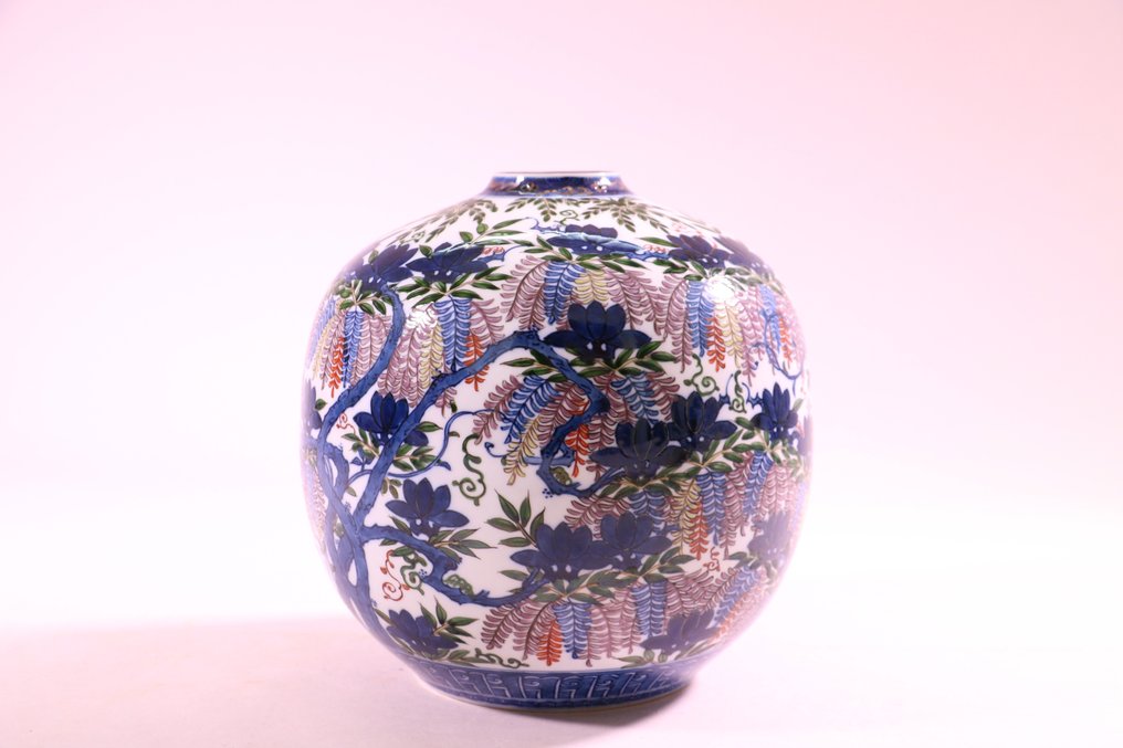 美丽的有田瓷花瓶 - 瓷 - Murakami Genki 村上玄輝 (-2009) - 日本 - 20世纪下半叶 #3.1