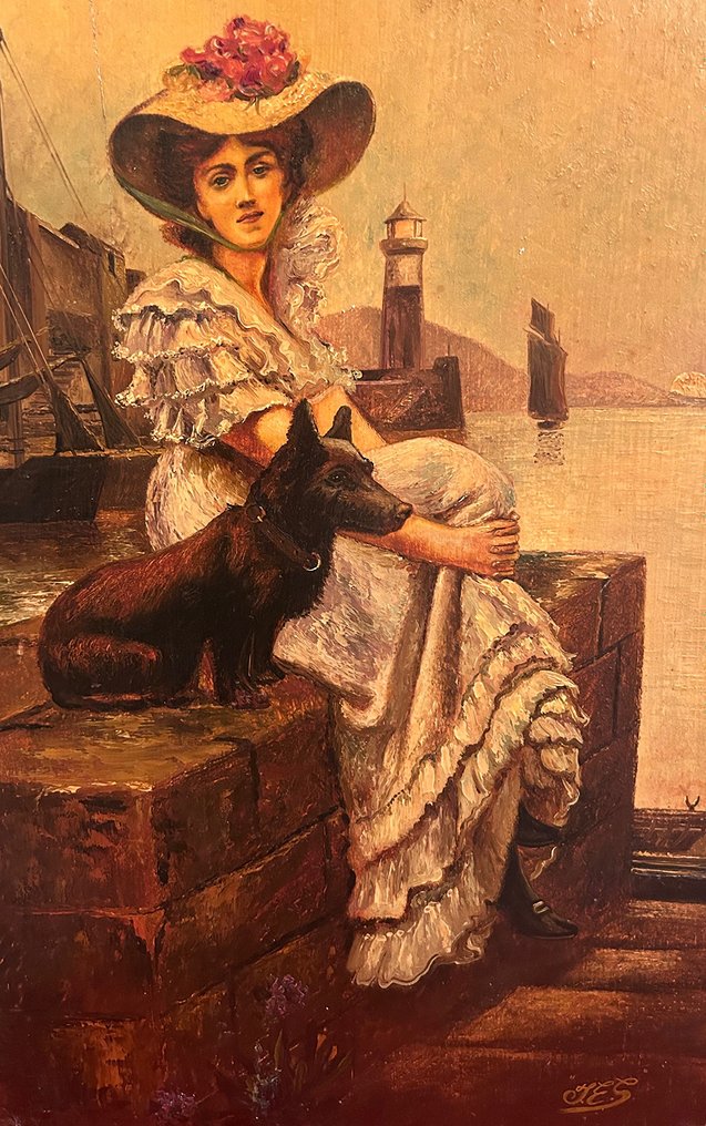 Julius Mendes Price (1857-1924), After - The lass that loves a sailor #1.1