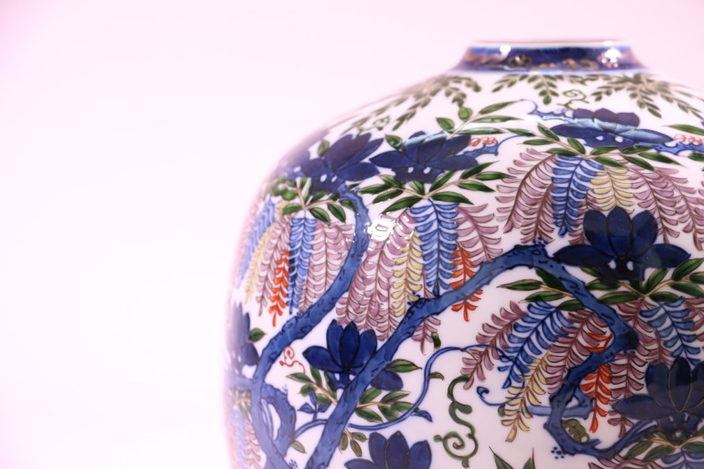 Magnifique vase en porcelaine Arita - Porcelaine - Murakami Genki 村上玄輝 (-2009) - Japon - Seconde moitié du XXe siècle #3.2