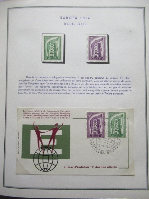 Europa 1956/1964 - Fantastisk samling av 1:a dagar och frimärken #2.1