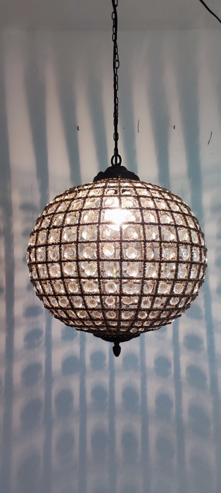 Lampe - Hängelampe - Metall, Kunstglas #1.1