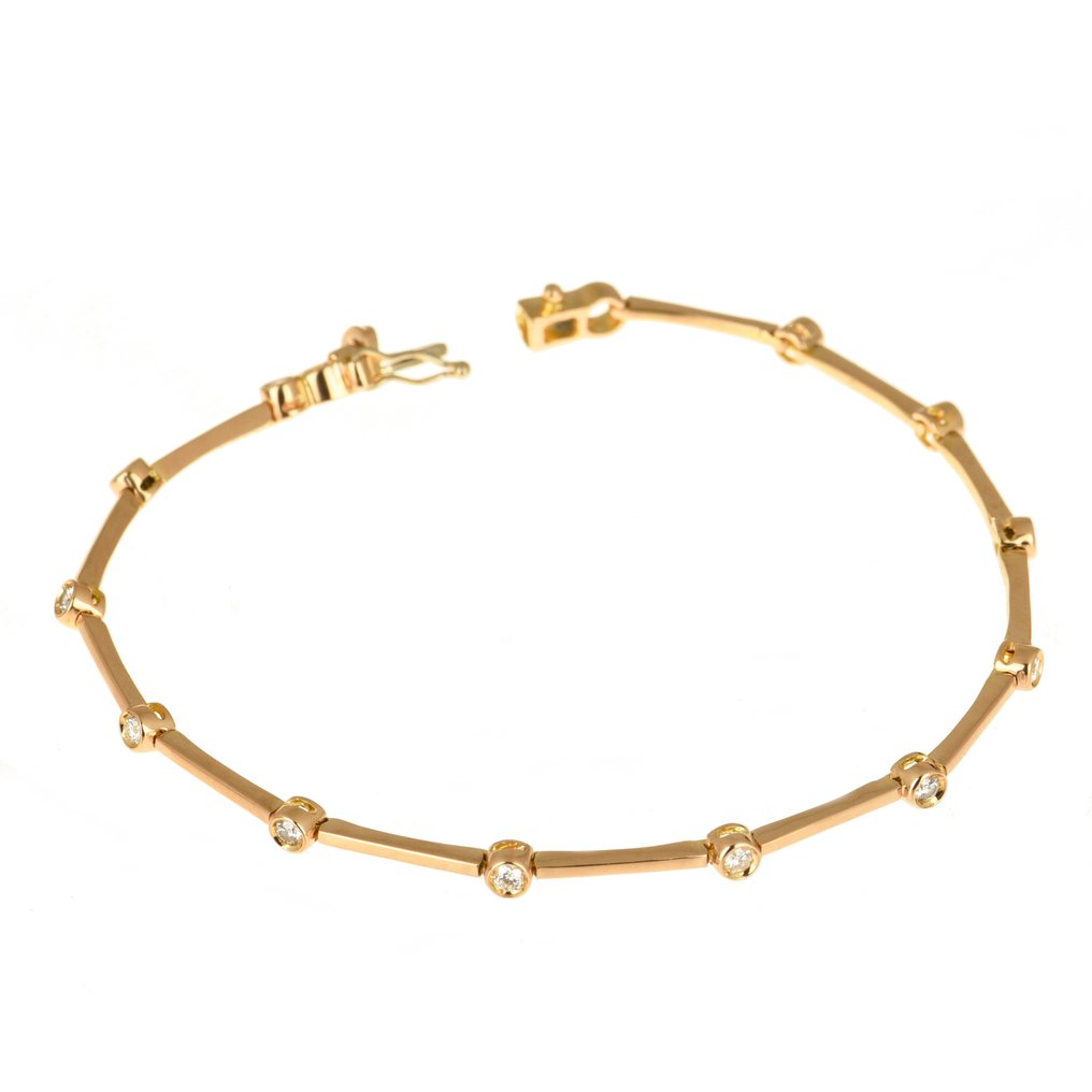 Other brand - Bracelete - 18 K Ouro amarelo Diamante - Rabate #1.1