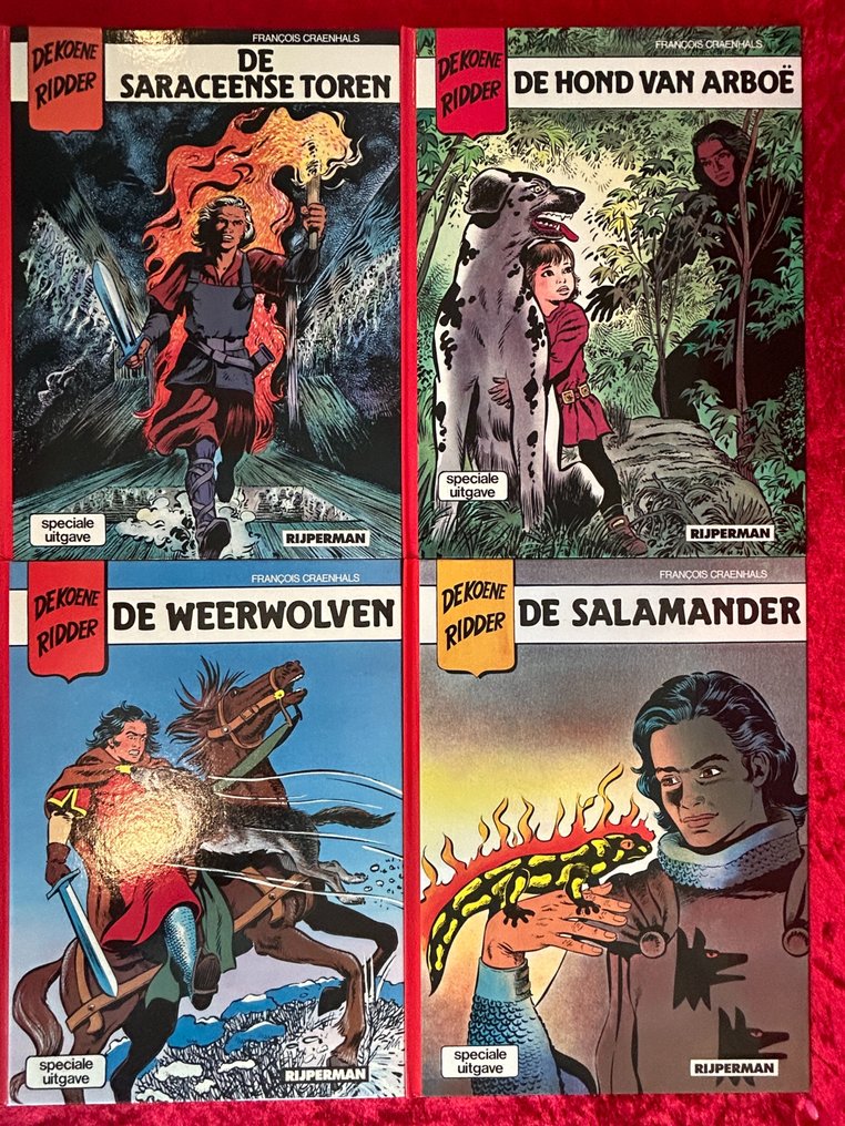 Koene Ridder, De Paul Rijperman uitgaven HC - De salamander - 4 Album - Prima edizione - 1988 #1.1