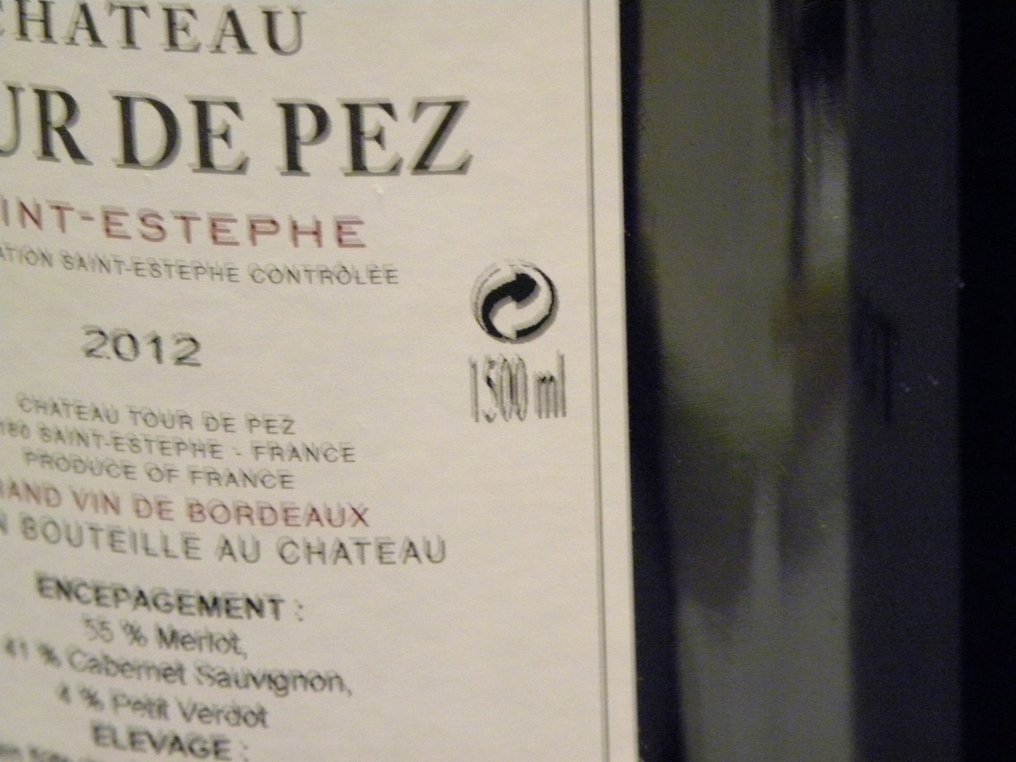 2012 Chateau Tour de Pez - Saint-Estèphe Cru Bourgeois - 3 Magnums (1,5 l) #3.1