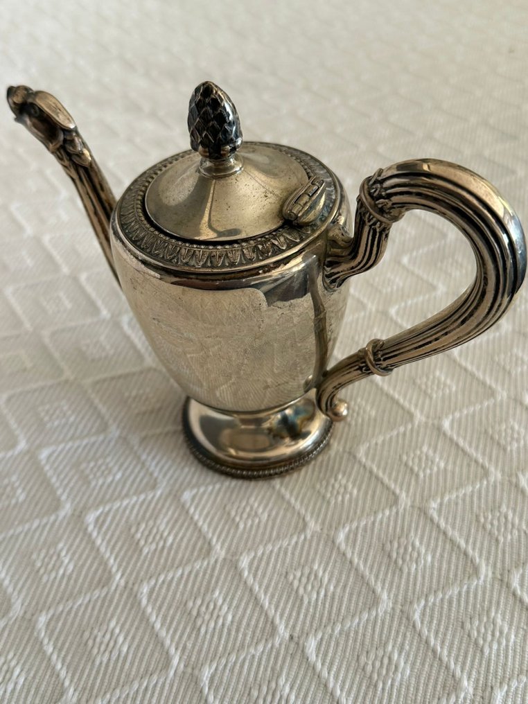 'Coppia caffettiera e zuccheriera argento . Italia anni '60 - Kaffekanna - .800 silver #1.1