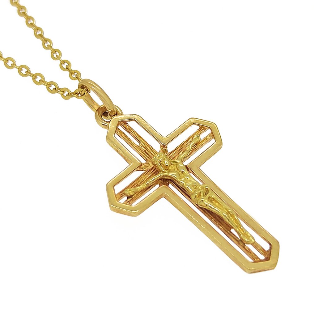 Necklace with pendant - 18 kt. Yellow gold #1.2