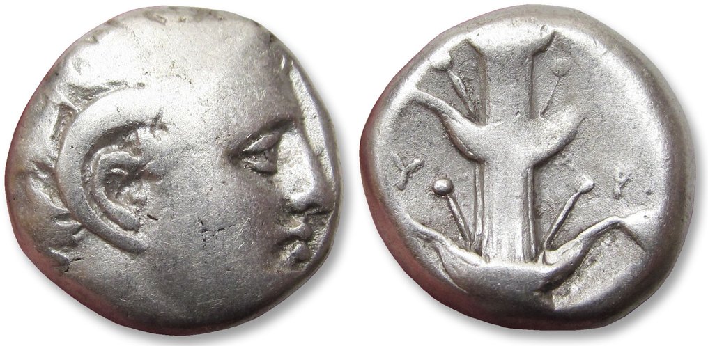 昔蘭尼加，Kyrene. Didrachm/Stater Circa 294-275 B.C. - time of Magas - star symbol? #2.1