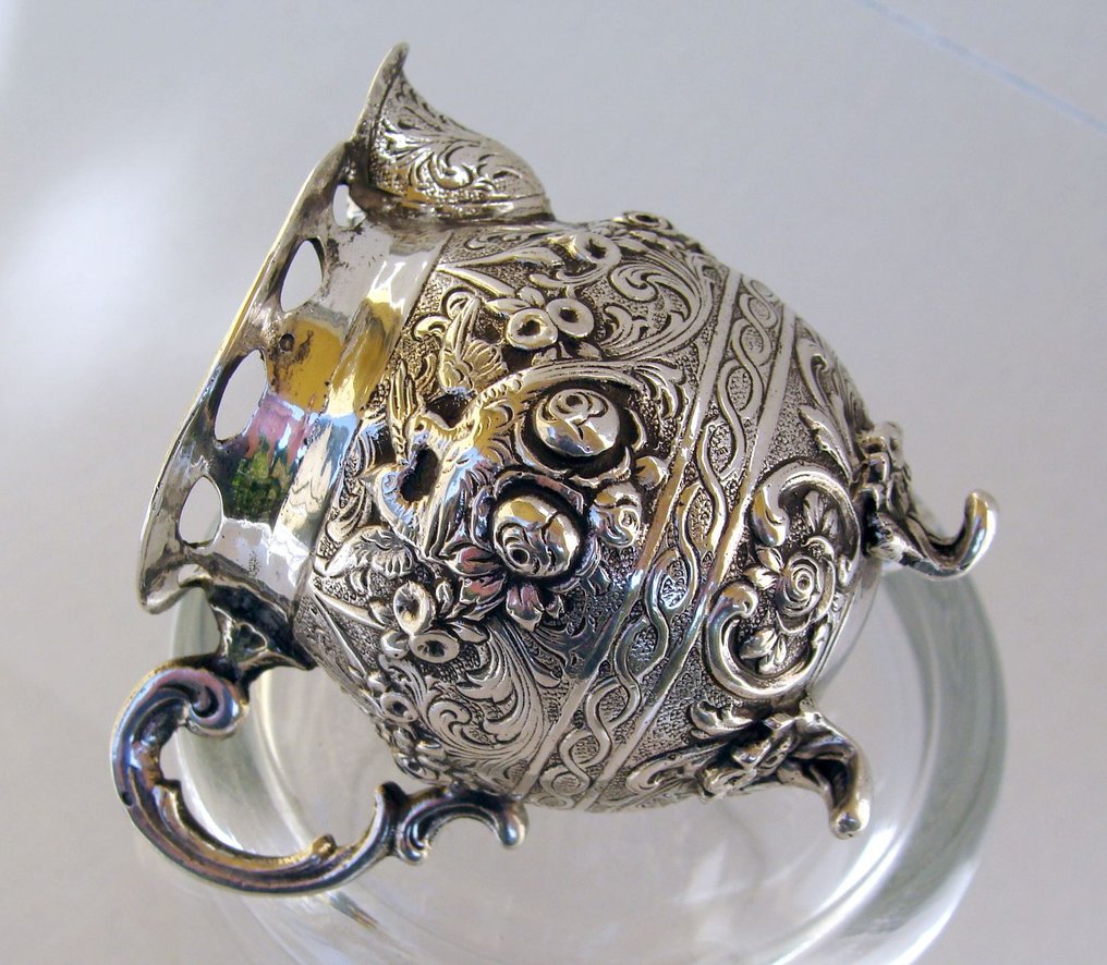 Ornate Silver Pitcher - Lattiera - Germania 1900 #1.1
