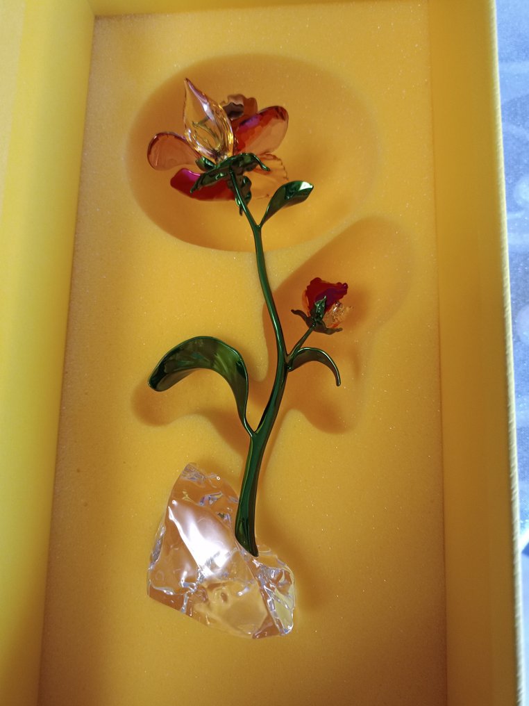 Swarovski - Martin Zendron - Statuetta, Swarovski - Idyllia Flower - Large (17,5 cm) - 5639886 - Boxed - 17.5 cm - Cristallo - 2024 #1.0