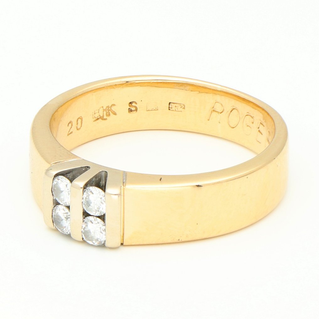 Δαχτυλίδι - 18 καράτια Κίτρινο χρυσό Διαμάντι #1.1