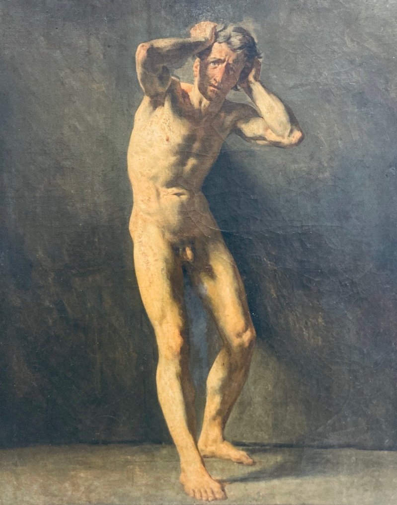 Escuela Francesa (XIX) - Desnudo masculino #1.1
