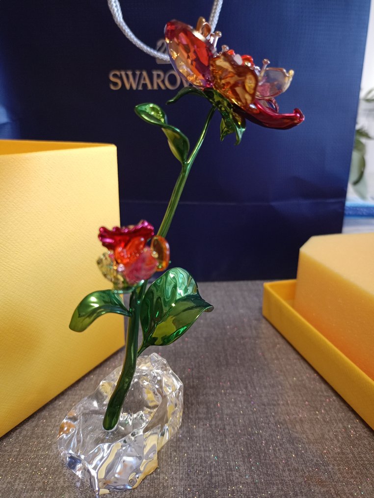 Swarovski - Martin Zendron - Statuetta, Swarovski - Idyllia Flower - Large (17,5 cm) - 5639886 - Boxed - 17.5 cm - Cristallo - 2024 #4.3