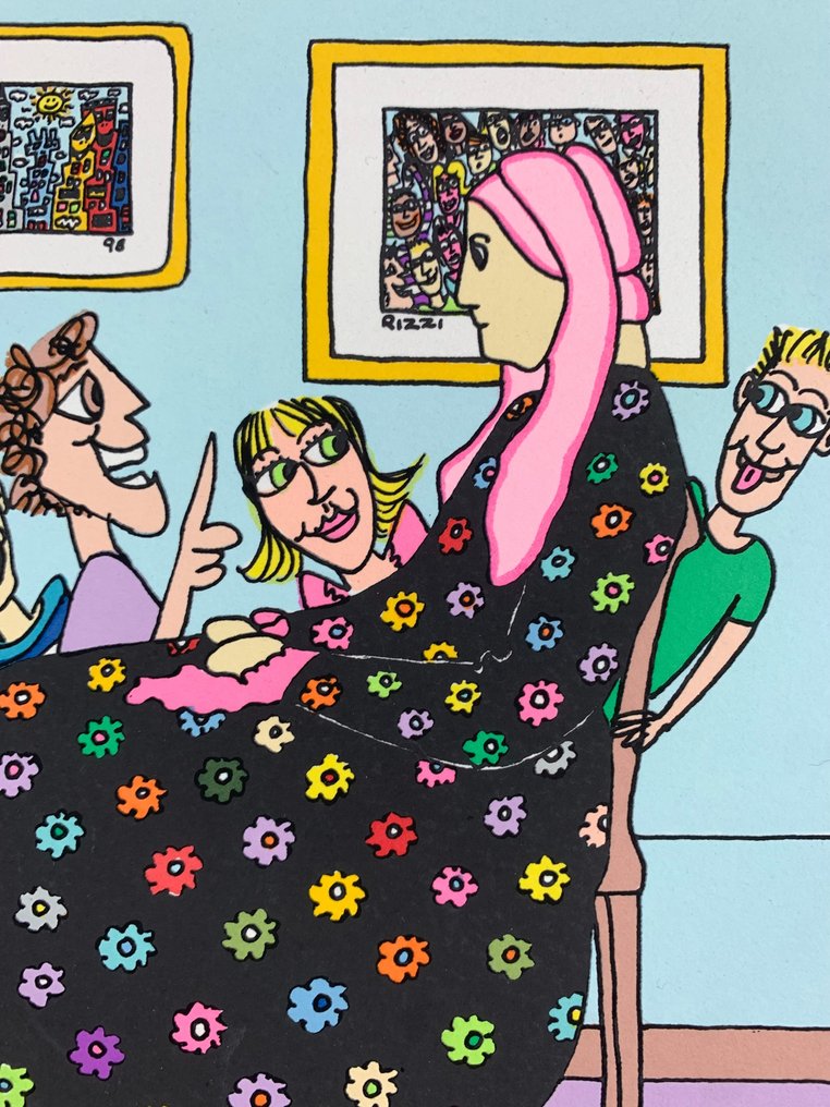 James Rizzi (1950-2011) - Whistler's Mother #1.0