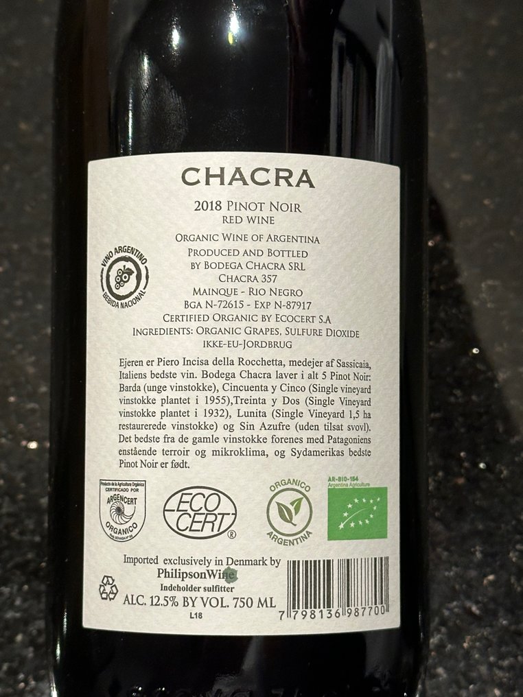 2018 Bodega Chacra, Treinta y Dos 32 - Patagonia - 1 Pullo (0.75L) #3.2