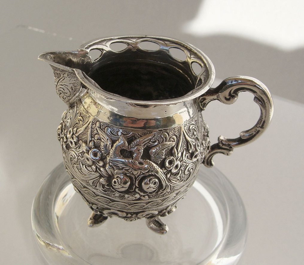 Ornate Silver Pitcher - Jarro de leite - Alemanha 1900 #3.2