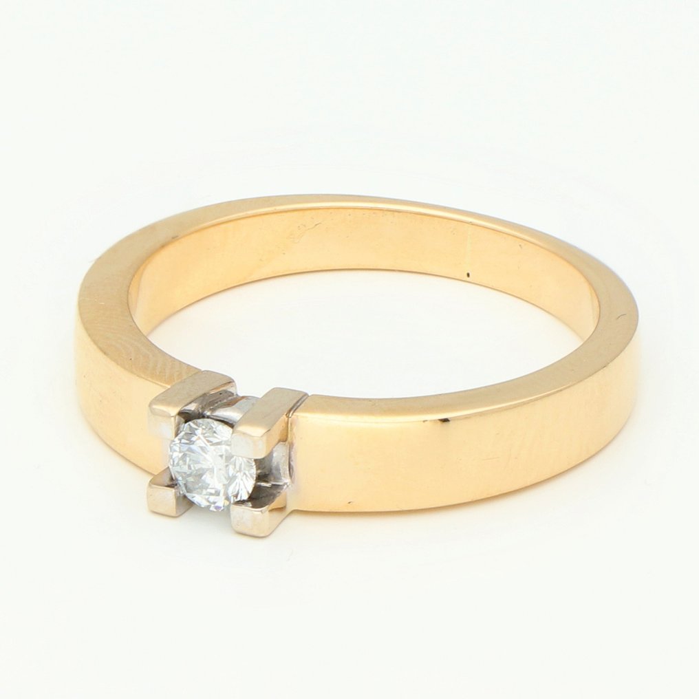 Δαχτυλίδι - 18 καράτια Κίτρινο χρυσό Διαμάντι #1.1