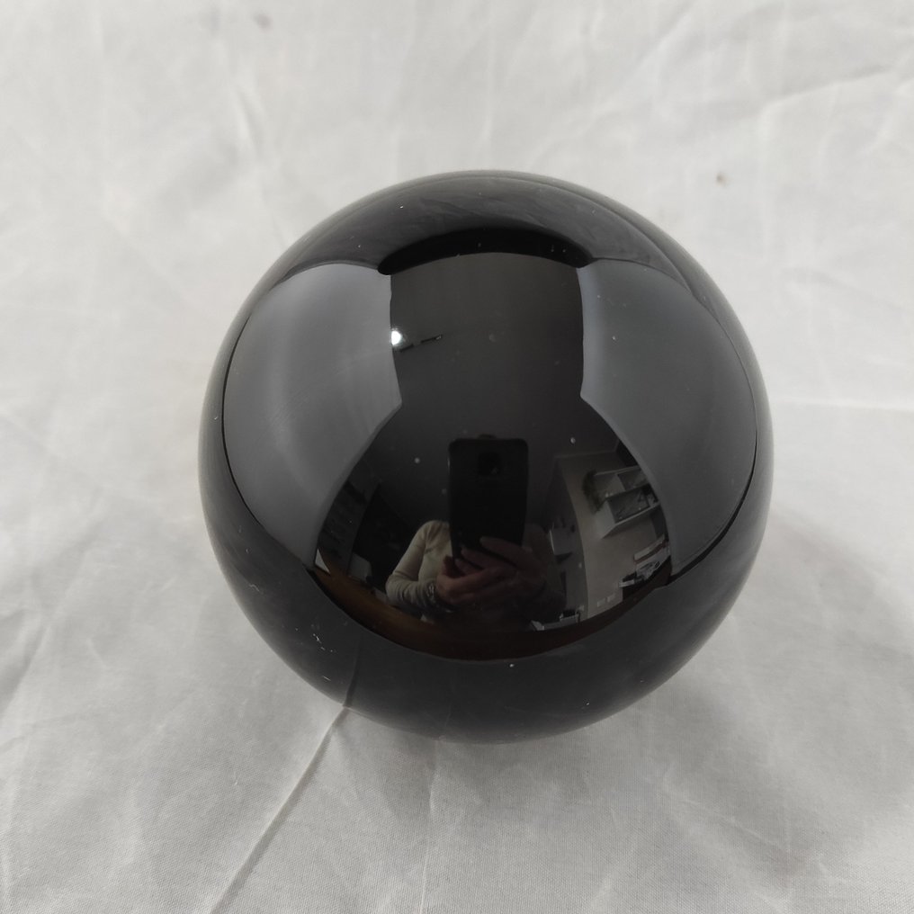 Obsidiana Esfera - Altura: 10 cm- 1090 g - (1) #2.1