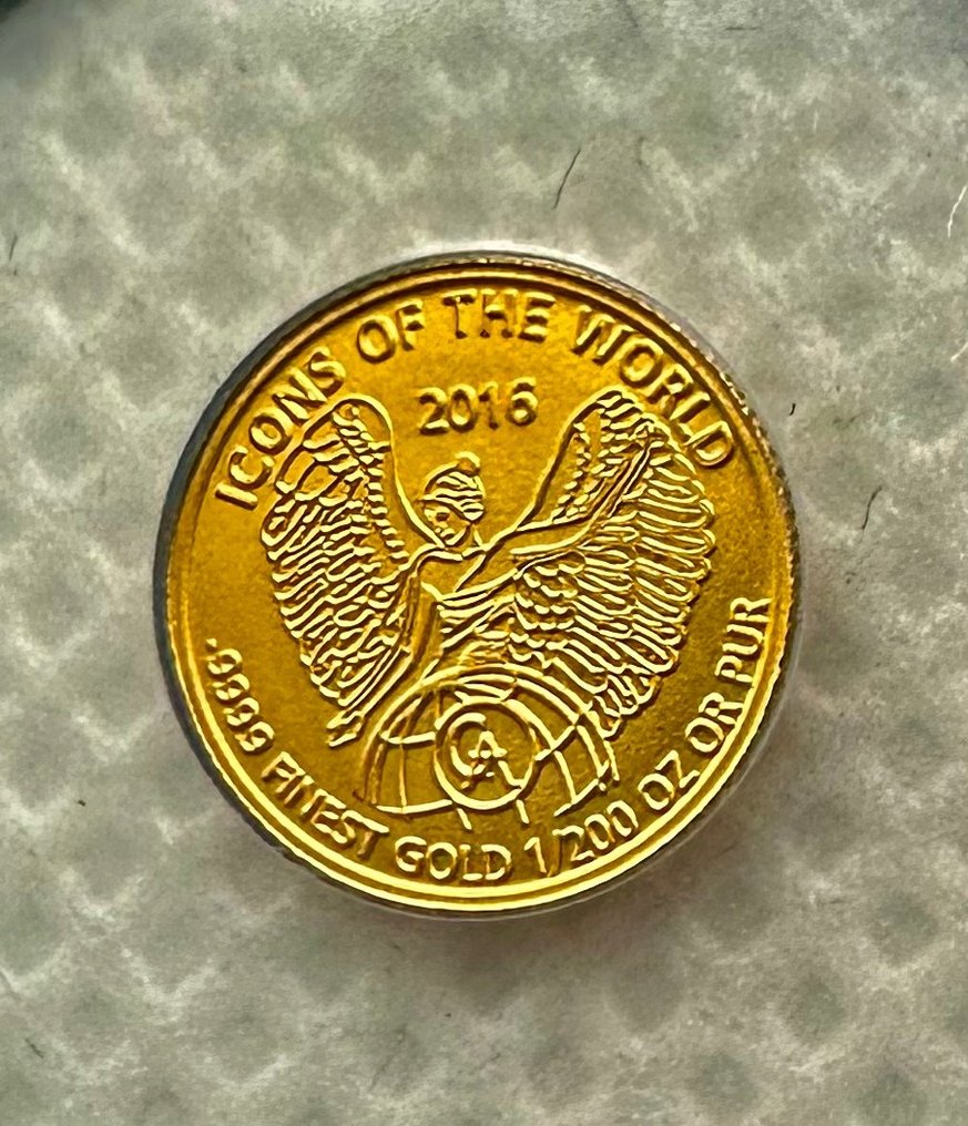 Rwanda. 10 Amafranga 2016 Icons of the World - Libertad, 1/200 Oz (.999)  (Sans Prix de Réserve) #1.1