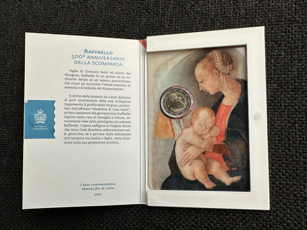 圣玛利诺. 2 Euro 2020 "Raffaello"  (没有保留价) #1.0