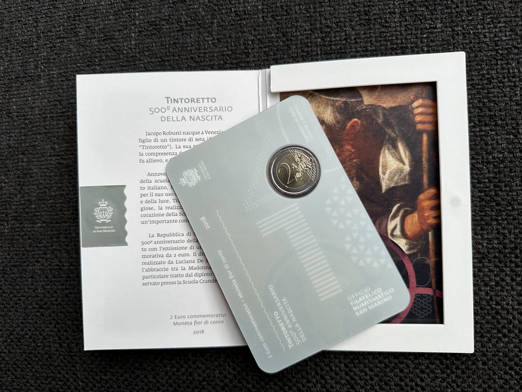 聖馬力諾. 2 Euro 2018 "Tintoretto"  (沒有保留價) #3.2