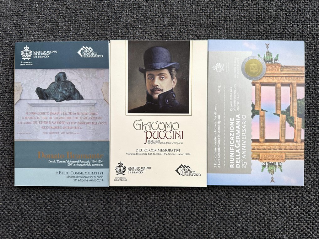 Σαν Μαρίνο. 2 Euro 2014/2015 (3 stuks)  (χωρίς τιμή ασφαλείας) #1.0