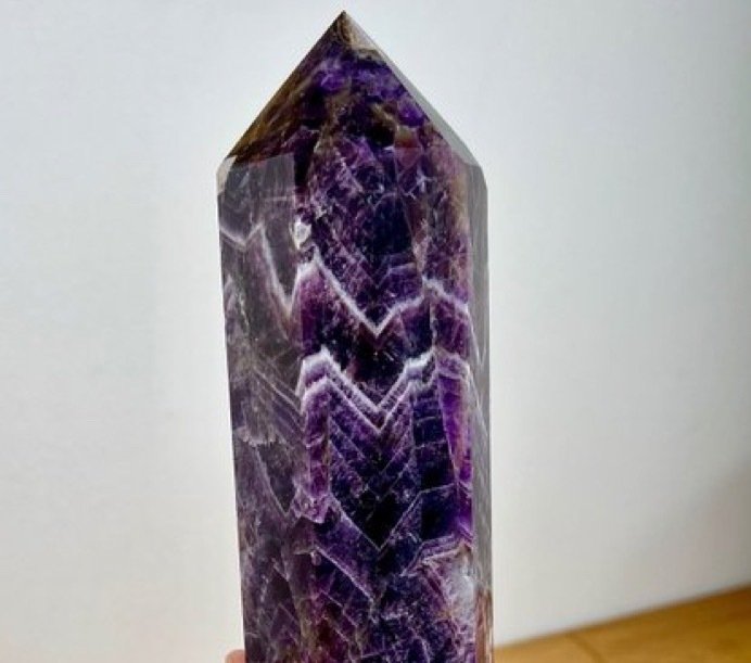 紫水晶 大型抛光 AAA 紫水晶塔 - 高度: 27.4 cm - 宽度: 8 cm- 2600 g #1.1