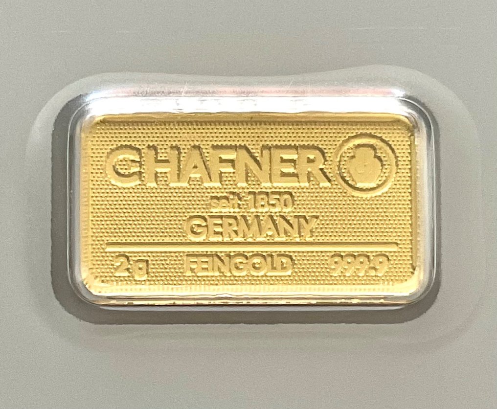 2 grams - Χρυσός .999 - C. Hafner, Germany - Sealed (χωρίς τιμή ασφαλείας) #2.1
